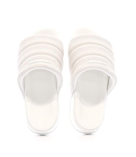 Claquettes Blanches Femme Adidas Adilette Essential - 38