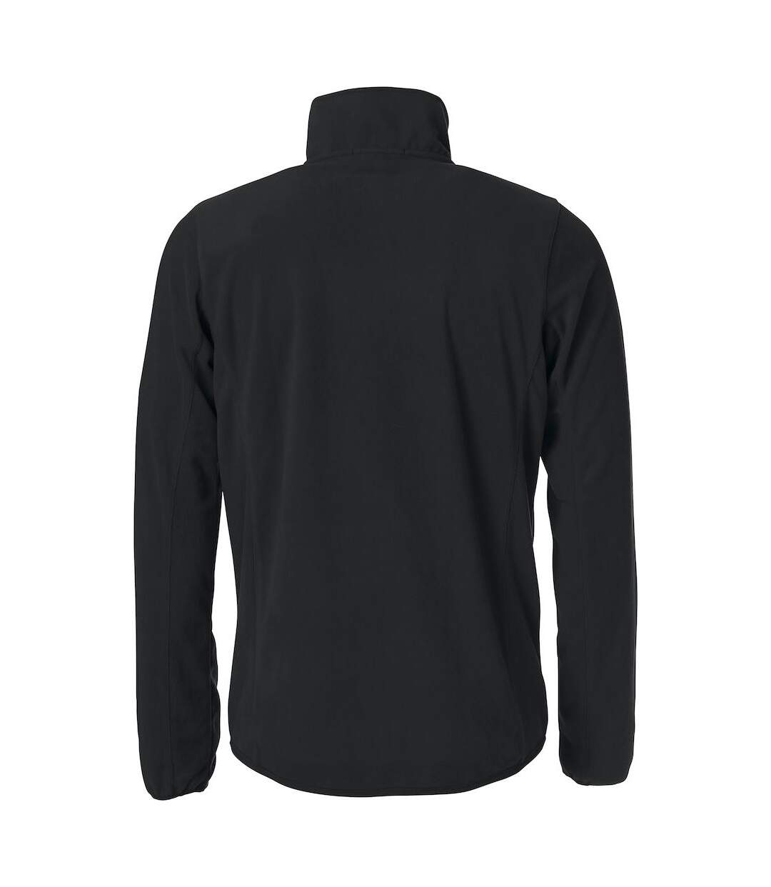 Mens Basic Microfleece Fleece Jacket Black Clique-2