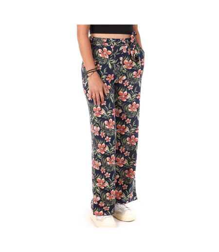 Pantalon marine à fleurs femme only nova life palazzo - 34