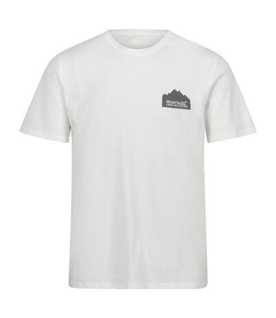 Regatta Mens Breezed IV Graphic Print T-Shirt (Marshmallow)