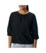 Blouse brodée noire femme vero moda aila-1