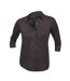 SOLS Womens/Ladies Effect 3/4 Sleeve Fitted Work Shirt (Black)
