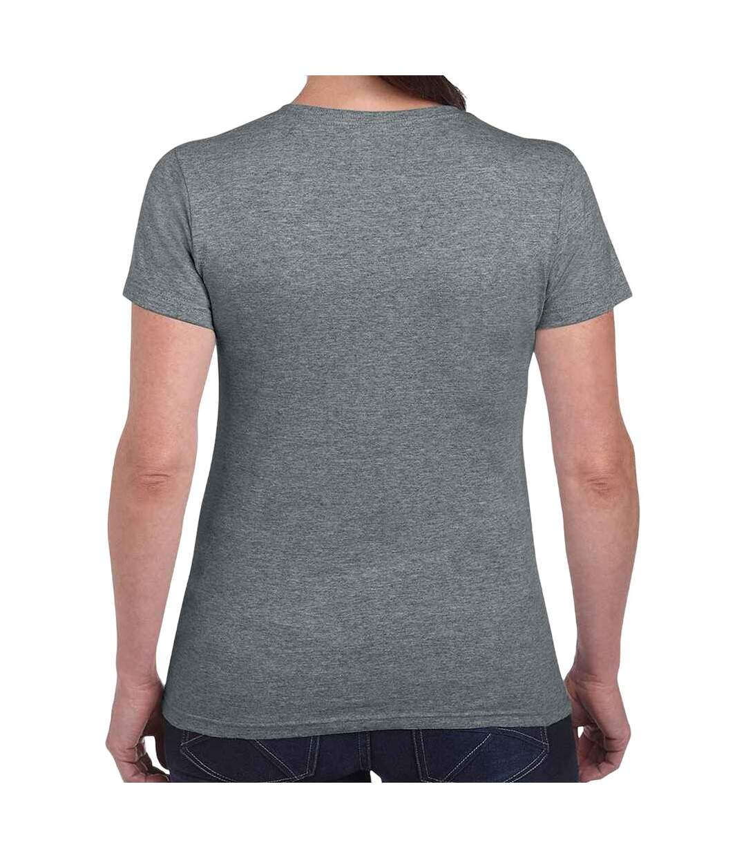 T-shirt Femme Graphite Chiné Gildan-2