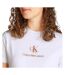 T-Shirt blanc femme calvin klein jeans shadow - l-3