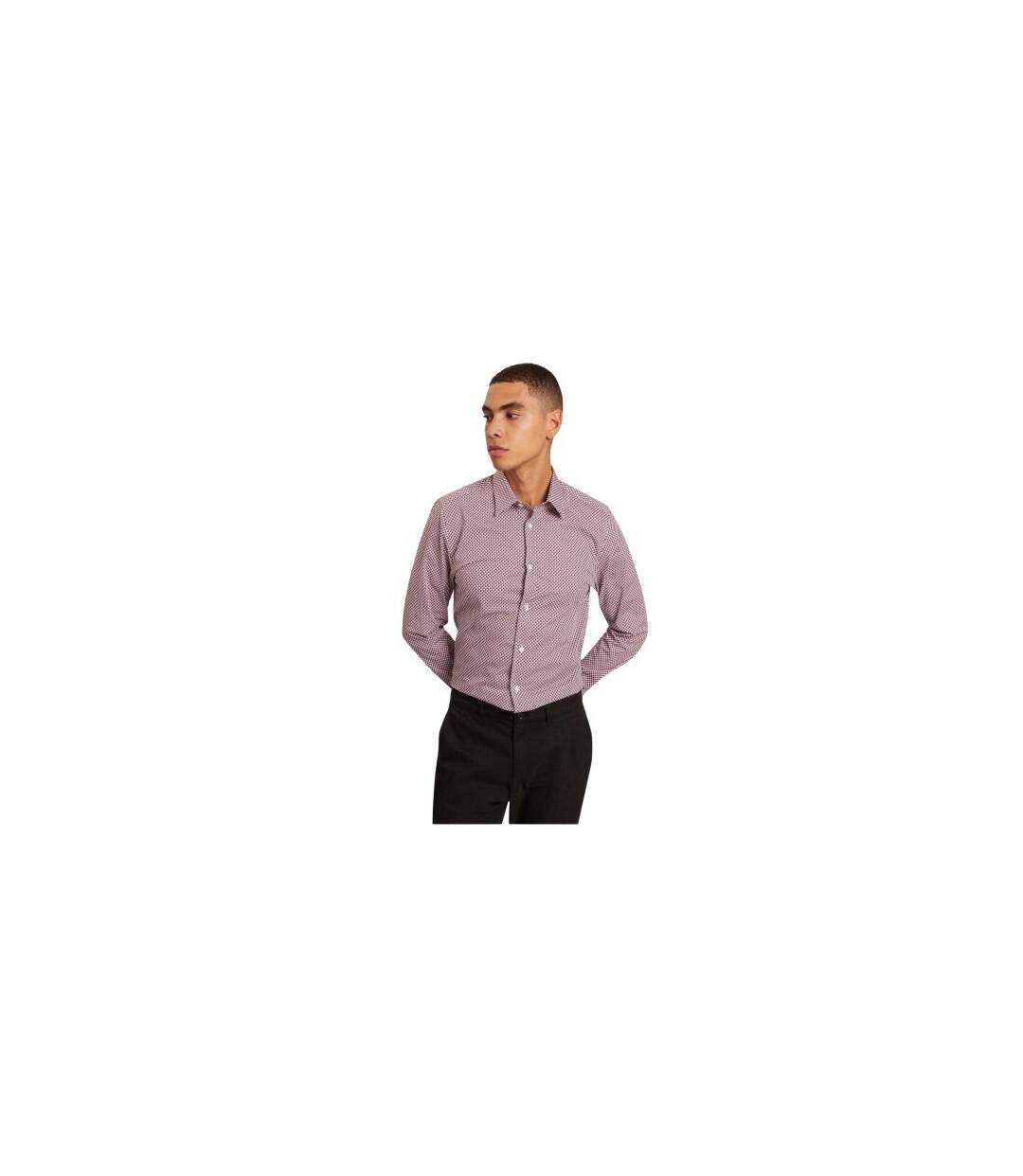 Chemise Motif/style Géométrique Homme Blanc Ted Baker-1