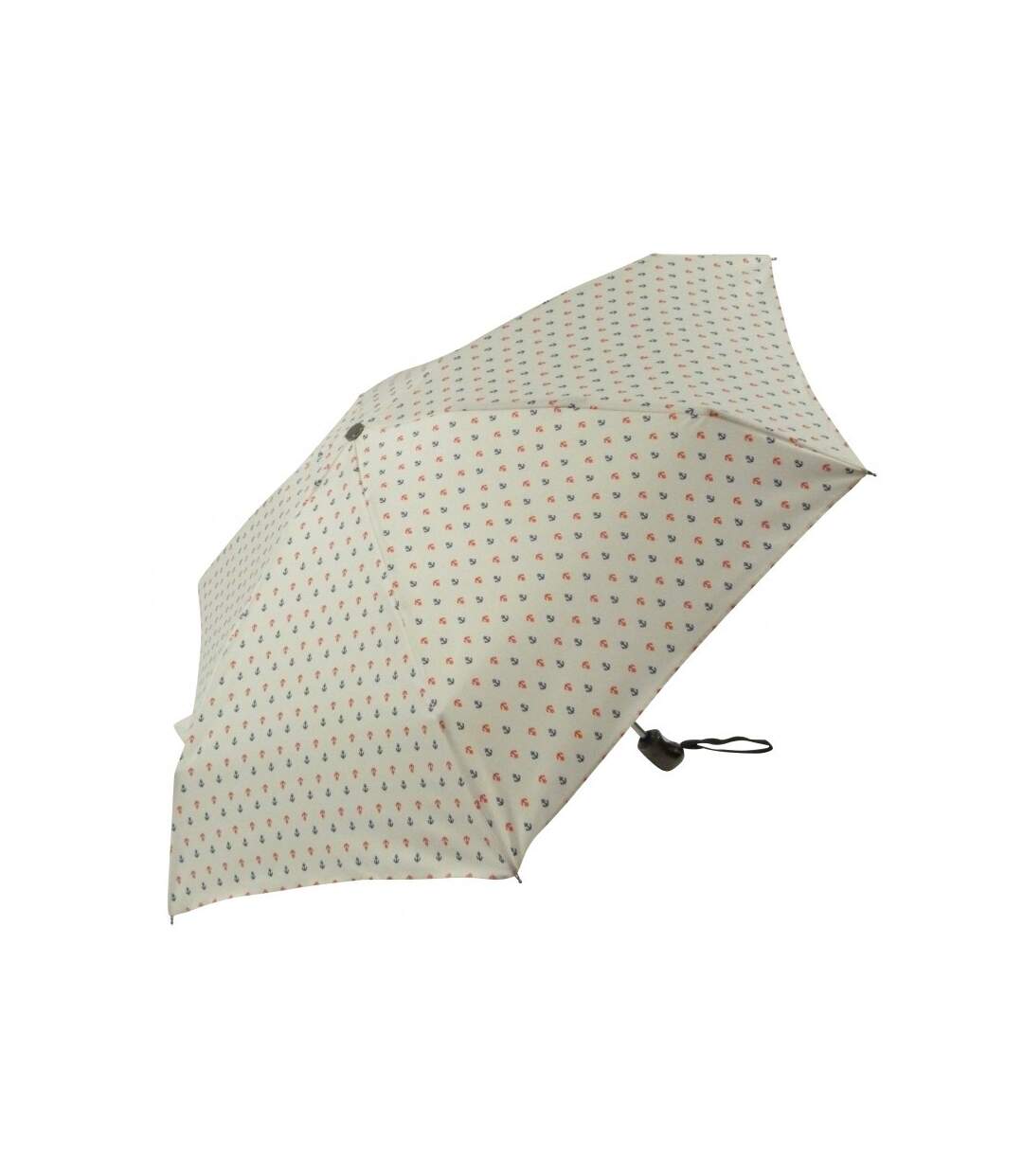 Le Parapluie Français - Parapluie pliant mini ancres - blanc - 7952-1