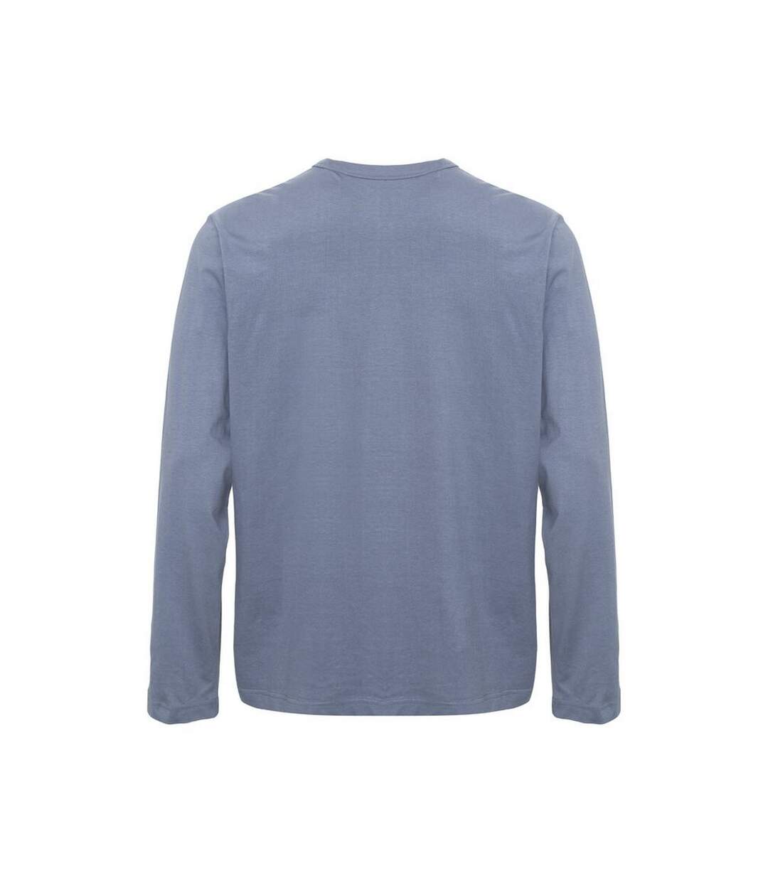 Unisex Adult Relaxed Fit Long-sleeved T-shirt Dusty Blue Cottover-2