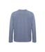 Unisex Adult Relaxed Fit Long-sleeved T-shirt Dusty Blue Cottover-2