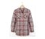 Chemisier Femme en Flanelle de Coton Carreaux Rose/Gris-2