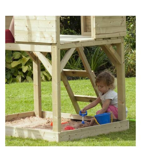 Cabane enfant sur pilotis avec bac à sable Lookout Avec glissière