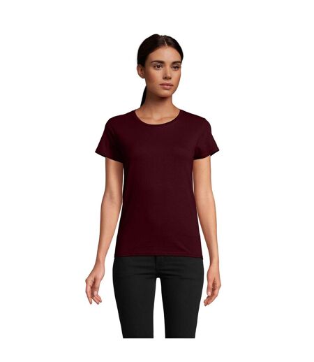 T-shirt Pioneer Femme Bordeaux SOLS
