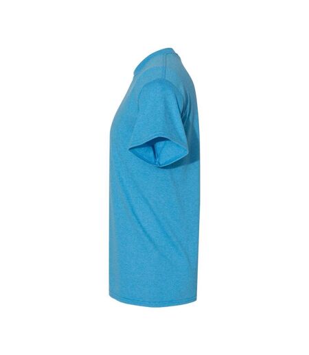 Mens Heavy Cotton T-shirt Sapphire Blue Heather Gildan