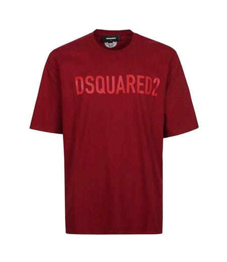 T-shirt Motif/style Logo Homme Rouge DSquared2