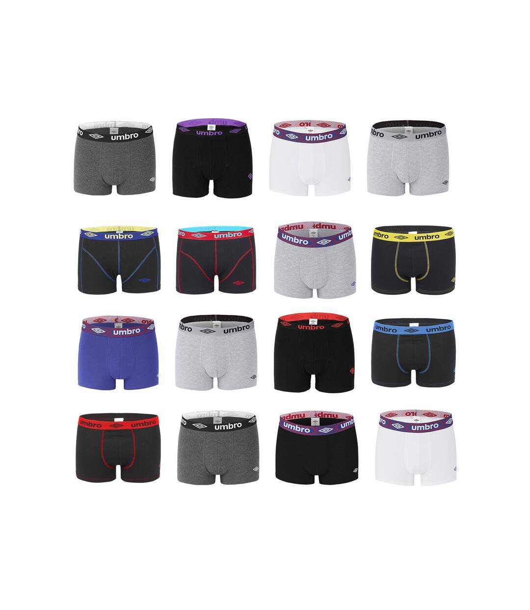 Pack Surprise de 6 Boxers coton homme Umbro