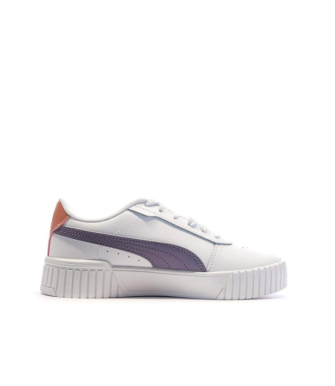 Baskets blanches/mauve femme puma carina 2.0-2
