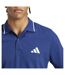 Polo Motif/style 3 Rayures Homme Bleu Marine Blanc Adidas-4