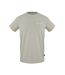 Mens Embroidered Logo Cotton T-shirt Grey Aquascutum-1