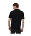 Mens Regular Rolled Short Sleeves Polo Shirt Black Threadbare-3