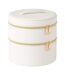 Boîte Ronde Pour Cosmétiques Ericka 19cm Blanc-1