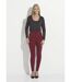 Legging long ceinture élastiqué maille chaude-3