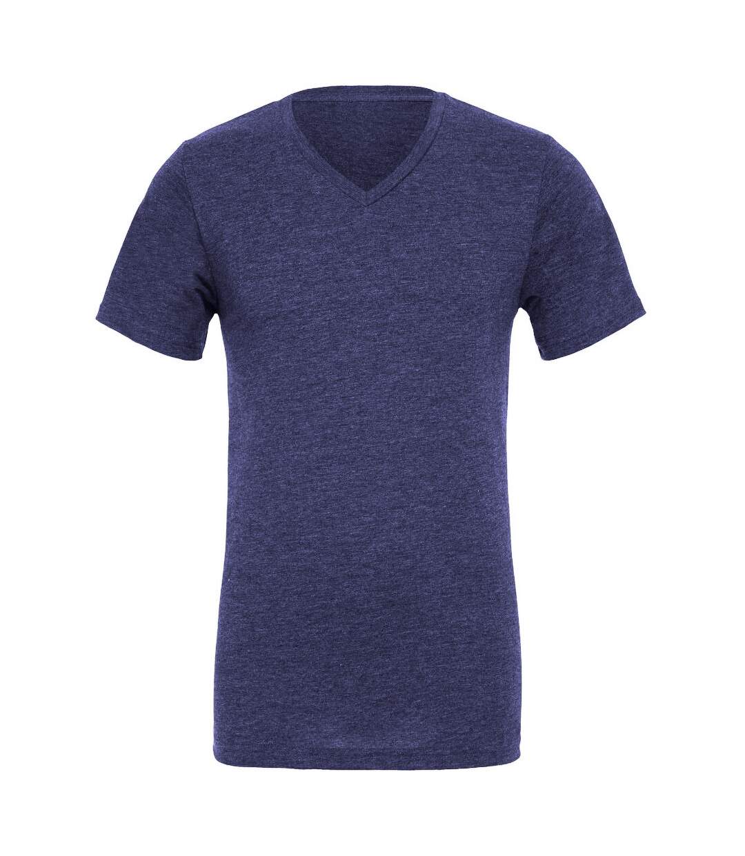 Canvas t-shirt à col v 100% coton homme bleu marine Bella + Canvas