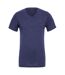 Canvas Mens Jersey Short Sleeve V-Neck T-Shirt (Navy Blue) - UTBC2595