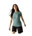 T-shirt Motif/style Surfeur Fingal Femme Pastel Turquoise Regatta-1