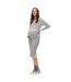 Robe Mi-longue Manches Longues Motif/style À Rayures Mlalima Femme Blanc Neige Mamalicious-4