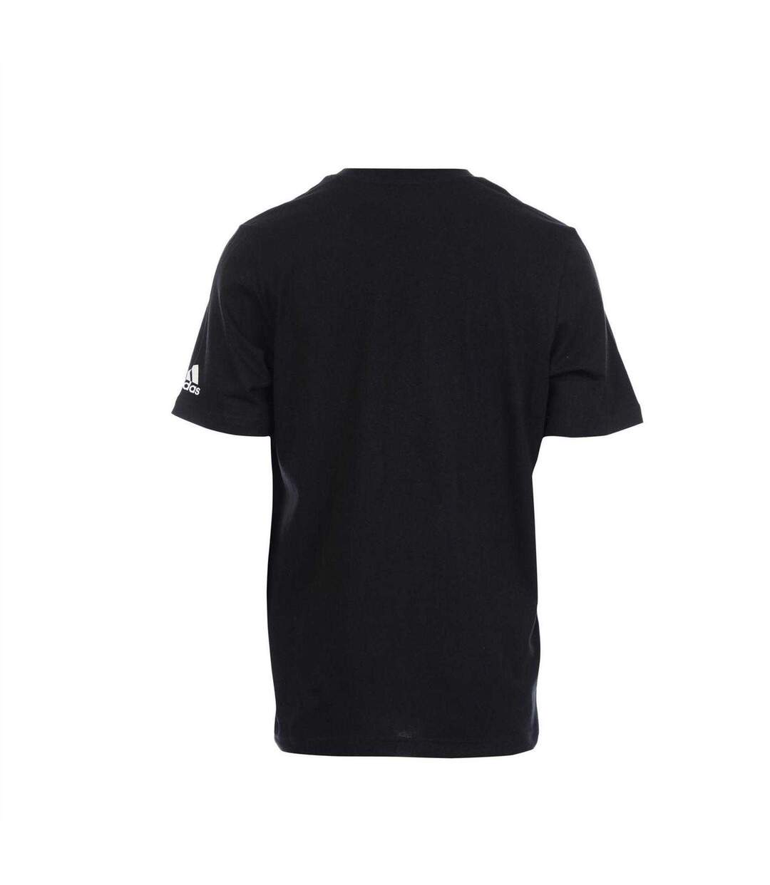 T-shirt Motif/style Uni Homme Noir Adidas-2