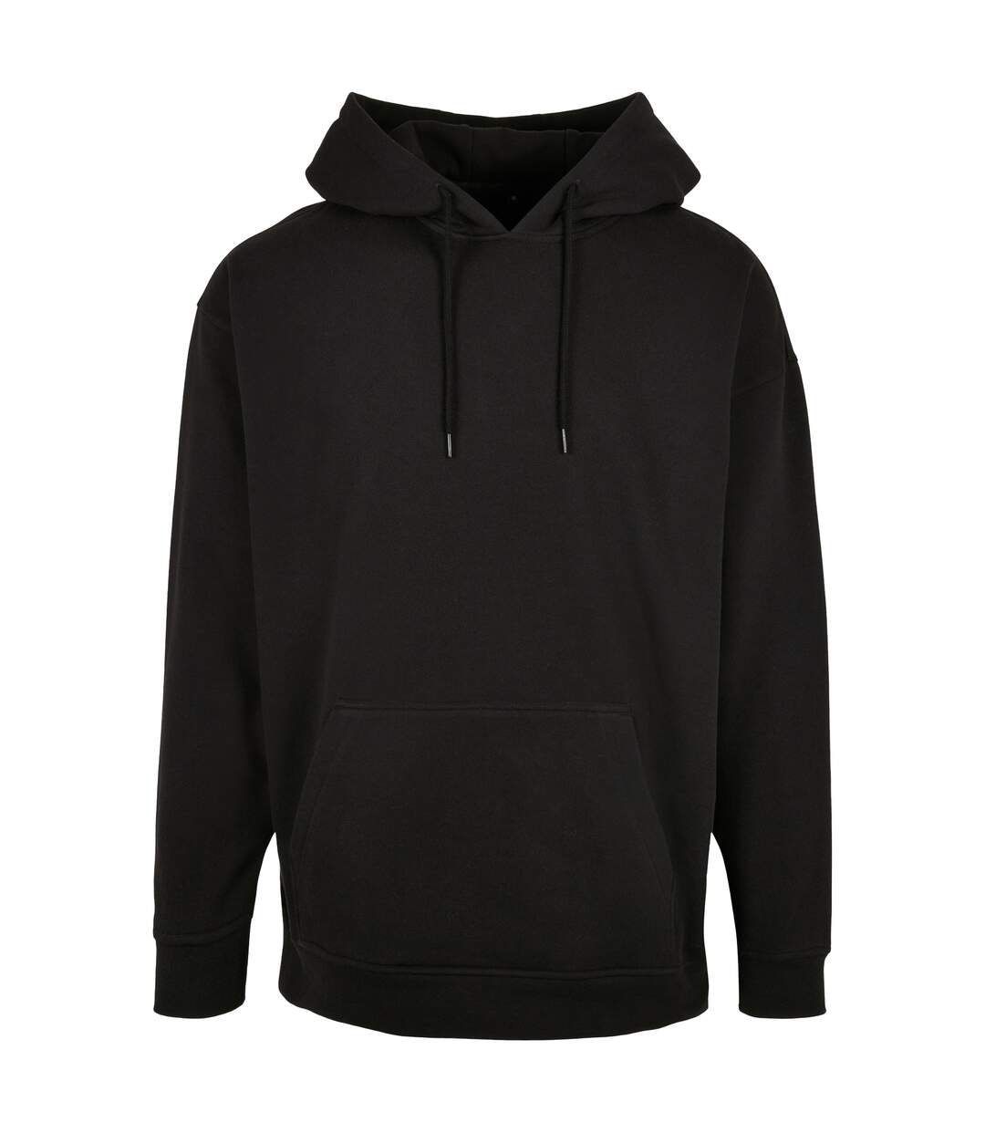Mens Basic Oversized Hoodie Noir Build Your Brand-1
