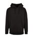 Mens Basic Oversized Hoodie Noir Build Your Brand-1