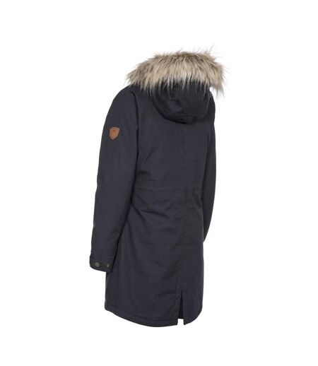 Womens/ladies Faithful Waterproof Jacket Dark Grey Trespass
