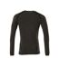 Unisex Adult Crossover Base Layer Top Dark Anthracite Black Mascot-2
