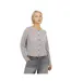 Womens/ladies Lawson Knitted Crew Neck Raglan Cardigan Grey Brave Soul-1