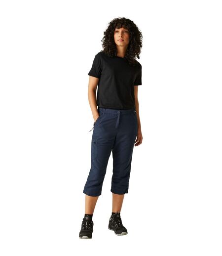 Womens/ladies Chaska Iii Walking Capri Cropped Trousers Navy Regatta