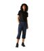 Womens/ladies Chaska Iii Walking Capri Cropped Trousers Navy Regatta-1
