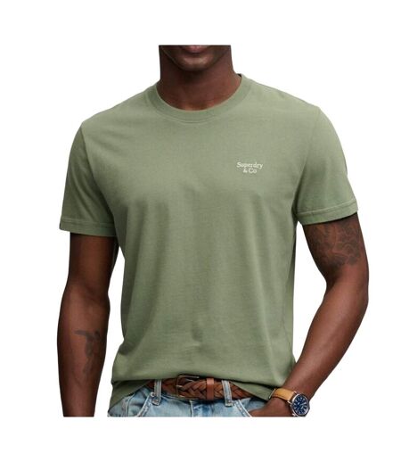 T-Shirt kaki homme superdry essential serif