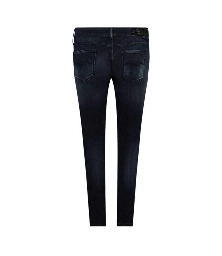 Womens/ladies Luz Cotton Skinny Jeans Blue Replay