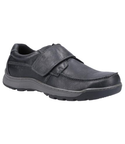 Hush Puppies Mens Casper Leather Shoes (Black) - UTFS7397