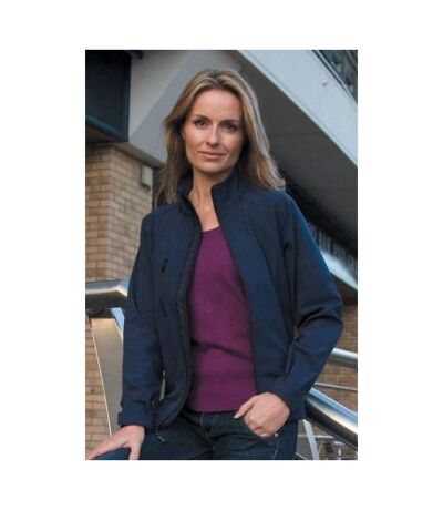 Result Ladies/Womens La Femme® 2 Layer Base Softshell Breathable Wind Resistant Jacket (Navy Blue) - UTBC863