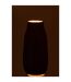 Vase à Rainures en Verre Louis 26cm Noir-3