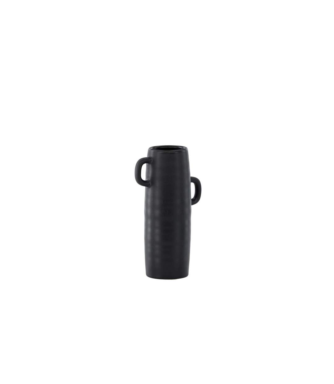 Vase Ondulé en Céramique Cent 25cm Noir-2