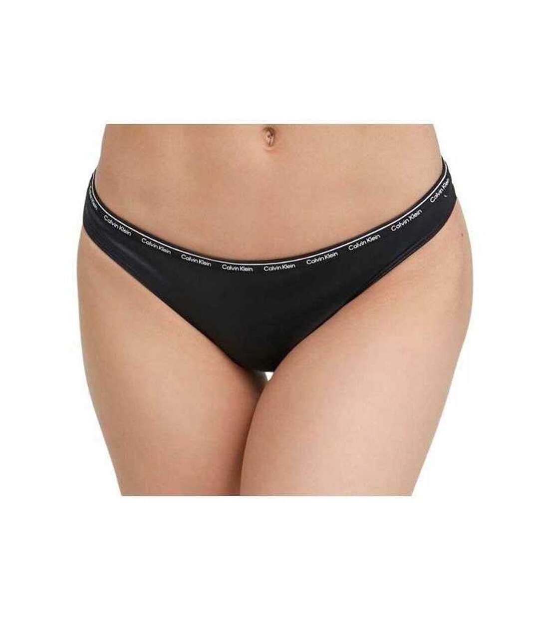 Bas De Maillot De Bain Motif/style Uni Femme Noir Calvin Klein-2