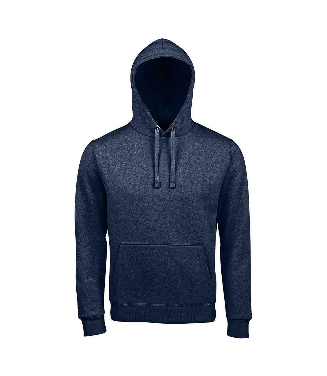 Sweat À Capuche Spencer Homme Bleu Denim Chiné SOLS-1