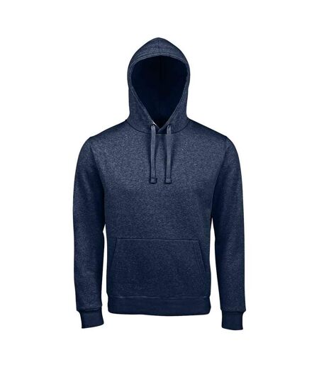 Sweat À Capuche Spencer Homme Bleu Denim Chiné SOLS