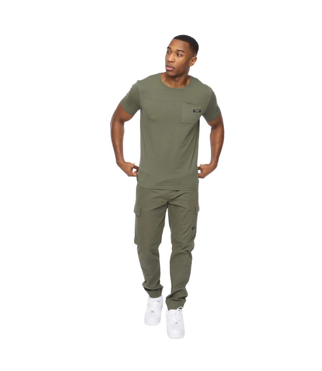 Mens utilate t-shirt thyme Crosshatch-3