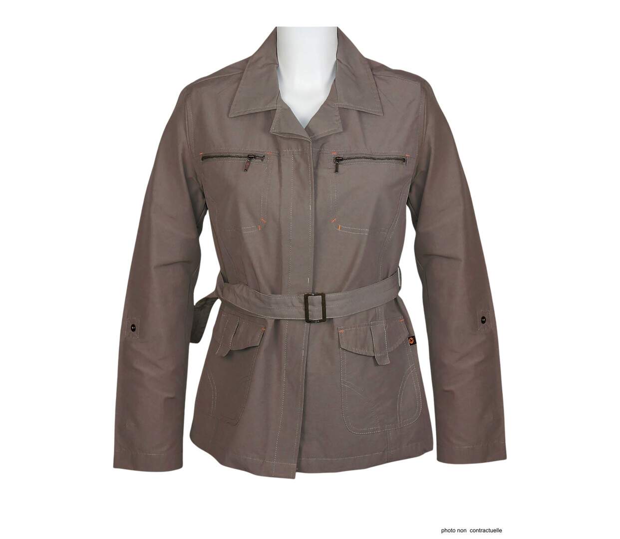 Veste Saharienne Rando Femme Ogalo Castor MarronSE9042-2