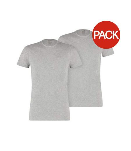 Pack of 2  Unisex adult t-shirt  grey marl Puma