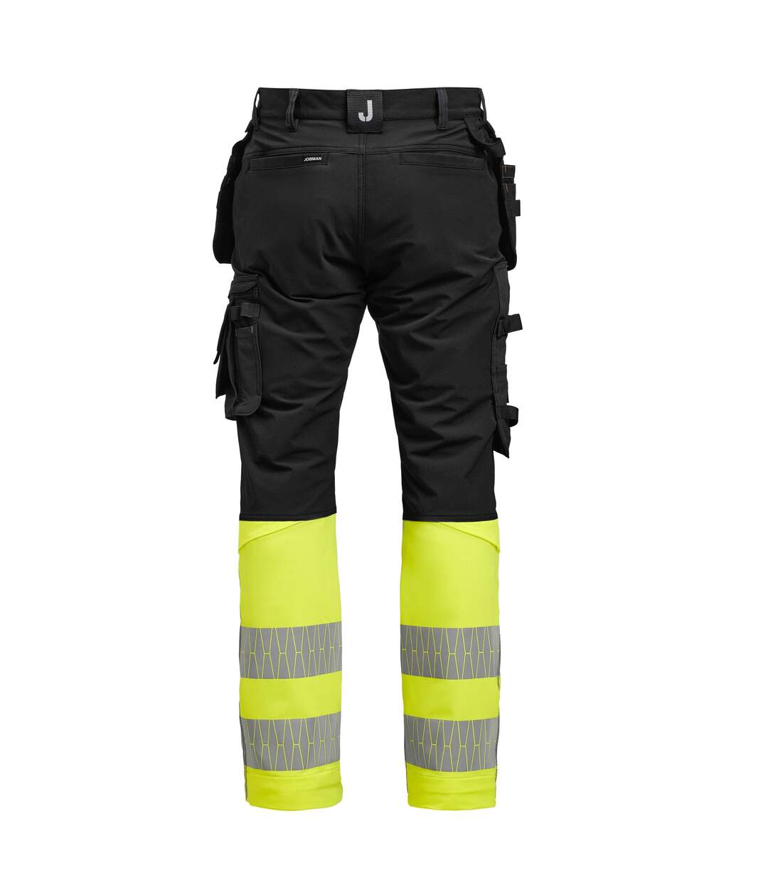 Pantalon Craftsman Homme Noir Jaune Jobman-3