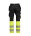 Pantalon Craftsman Homme Noir Jaune Jobman-3